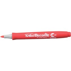 Artline Decorite Standard Markers Bullet 1.0mm Red Box Of 12