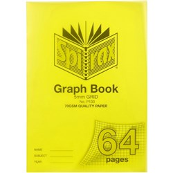 Spirax P133 Graph Book Poly Cover A4 64 Page 5mm Grid