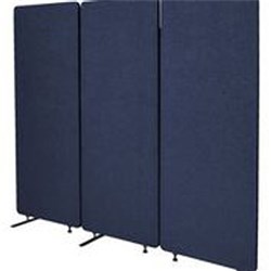 Visionchart ZIP Acoustic 3 Panel Divider Screen 1830W x 28D x 1650mmH Marine