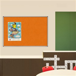 Visionchart Pinboard 900x600mm Standard Frame Smooth Velour Autex Colours Made To Order