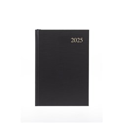 Collins Essential Diary A5 Day To Page Black