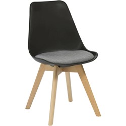 Rapidline Virgo Chair Timber Leg Black