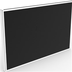 Rapidline SHUSH30+ Screen 750W x 30D x 495mmH White Frame Black Pinnable Fabric