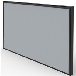 Rapidline SHUSH30+ Screen 750W x 30D x 495mmH Black Frame Grey Pinnable Fabric
