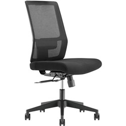 Buro Mantra High Back Office Chair With Seat Slide Mesh Back Fabric Seat Black