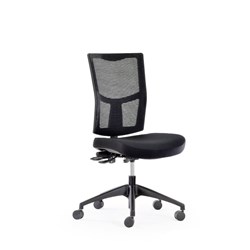 OLG Urban Task Chair Nylon Base No Arms Black Fabric Seat Mesh Back