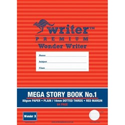 Wonder Writer Mega Storybook 14mm Dotted Thirds 300 x 240mm 64 Page Book 1