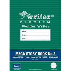 Wonder Writer Mega Storybook 10mm Dotted Thirds 330 x 240mm 64 Page Book 2