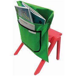 Writer Nylon Chair Bags Green 2 Pockets 455mm Wide