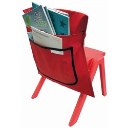 Writer Nylon Chair Bags Red 2 Pockets 455mm Wide