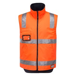 Huski Hi-Vis Reversible Vest Extra Large Orange