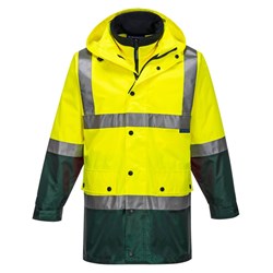 Portwest Eyre Hi-Vis 4-in-1 Contrast Jacket 4XL Yellow And Green