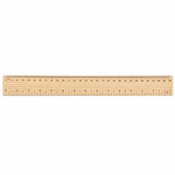 GNS RULER 30CM WOODEN