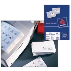 Avery Laser Inkjet Copier Labe White L7163 99.1x38.1mm 14UP 1400 Labels 100 Sheets