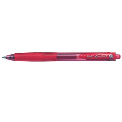 PILOT BEGREEN G-KNOCK LGK-10F-BG RETRACTABLE GEL INK PEN FINE RED