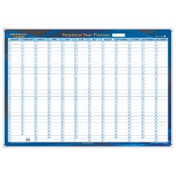 Collins Writeraze Perpetual Year Planner 500 x 700mm White