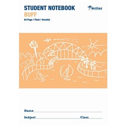 Writer Student Notebook Buff Plain 64 Page