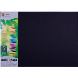 Quill Board A3 210gsm Black Pack of 25