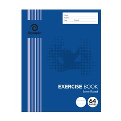 OLYMPIC STRIPE EXERCISE BOOK 64 PAGE 225 x 175MM