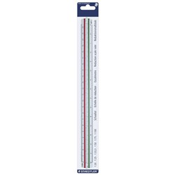 STAEDTLER TRIANGULAR SCALE RULERS - 300MM 2AS DIN 1:20 25 331/3 50 75