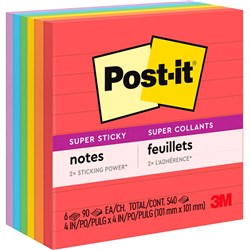 675-6SSAN Post-it  Super Sticky 98MMX98MM LINED