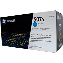 HP 507A LaserJet Toner Cartridge Cyan CE401A