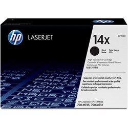 HP 14X LaserJet Toner Cartridge High Yield Black CF214X