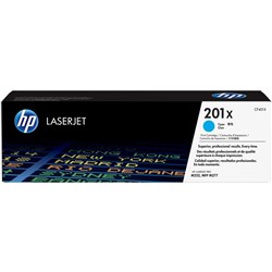 HP 201X LaserJet Toner Cartridge High Yield Cyan CF401X