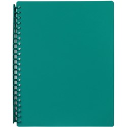 Marbig Display Book A4 Refillable 20 Pocket Green