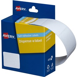 AVERY DMR1930W DISPENSER LABEL Rectangle 19x30mm White *** DISCONTINUED ***