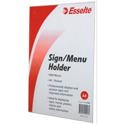 Esselte Sign/Menu Holder A4 Wall Mount Portrait