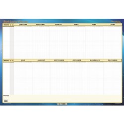 Collins Writeraze Staff Leave Planner 700 x 1000mm White