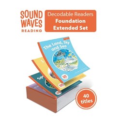 Sound Waves Decodeable Readers Kinder Extended Set 40 different books