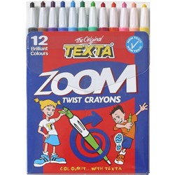 TEXTA ZOOM TWIST CRAYONS Assorted Wallet12