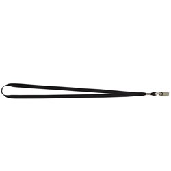 REXEL LANYARDS & NECK CHAINS 520mm W/Alligator Clip Black Pack of 10 *Discontinued