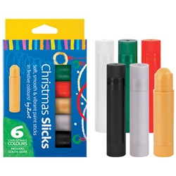 Paint Slicks by Zart Christmas Colours Pack of 6