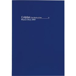 COLLINS NO.51 PLANNER DIARY A4 Month To View Blue