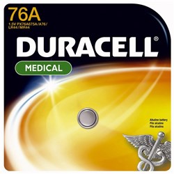 DURACELL 76A   CALCULATOR AND ORGANISER BATTERIES PX76A ALKALINE