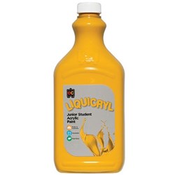 EC Liquicryl Student Paint Yellow Ochre 2 Litres