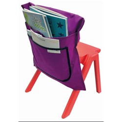 Writer Nylon Chair Bag Purple 2 Pockets