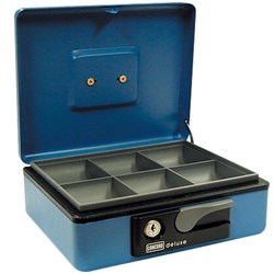 CONCORD DELUXE CASH BOX NO.10 230X185X80MM BLUE