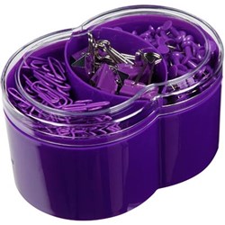 ESSELTE KALIDE PINS & CLIPS Set 370 Piece Purple