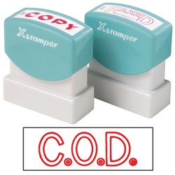 XSTAMPER - 1 COLOUR - TITLES A-C 1011 C.O.D. RED