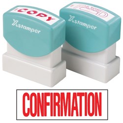 XSTAMPER - 1 COLOUR - TITLES A-C 1022 CONFIRMATION RED each