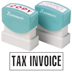 XSTAMPER - 1 COLOUR - TITLES R-Z 1191 TAX INVOICE BLACK