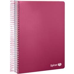 SPIRAX P304 NOTEBOOK A4 PP 120 Pages Assorted Red