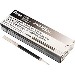 PENTEL BL17/77 ENERGEL DELUXE RETRACTABLE GEL INK REFILLS BLACK