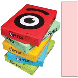 OPTIX COLOURED COPY PAPER A4 80GSM TULA PINK d/o REAM