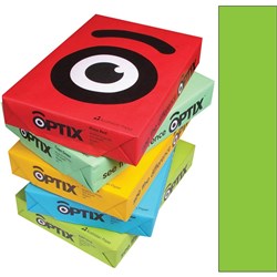 OPTIX COLOURED COPY PAPER A4 80GSM ZETO LIME d/o REAM