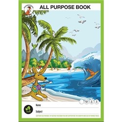 Clever Kangaroo All Purpose Book 8mm Ruled 64 Page 340mm x 240mm